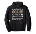 My Favorite Goalie Calls Me Mummum Hoodie - Minimalist Print for Adults