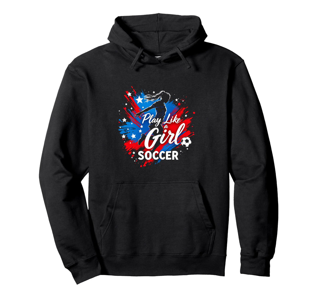 Play Like Soccer Hoodie - Fun Novelty Design for Adults