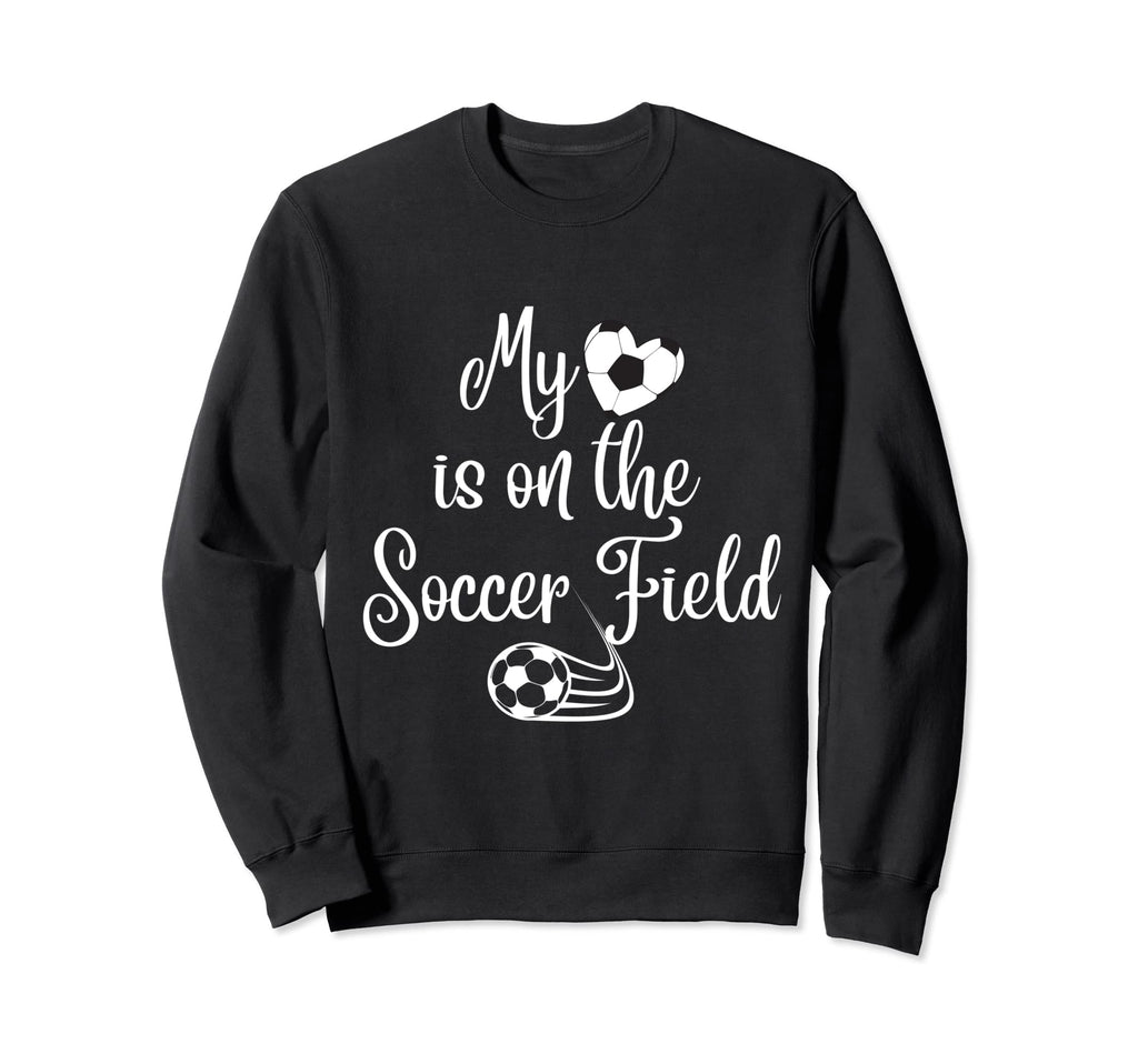 My Heart Is Soccer Field Sweatshirt - Graphic Print Men Women
