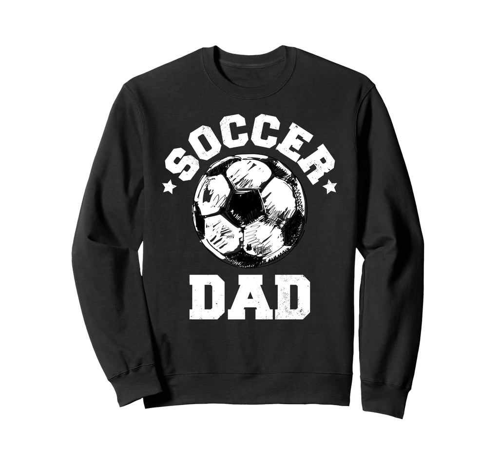 Soccer Dad Soccer Ball Distressed Sweatshirt - Custom Art Print Unisex