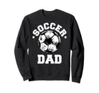 Soccer Dad Soccer Ball Distressed Sweatshirt - Custom Art Print Unisex
