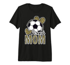 Soccer Mom Heart Leopard Funny T-Shirt - Aesthetic Graphic for Adults