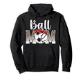 Ball Mom Soccer Volleyball Mom Volleyball Hoodie - Minimalist Print Unisex