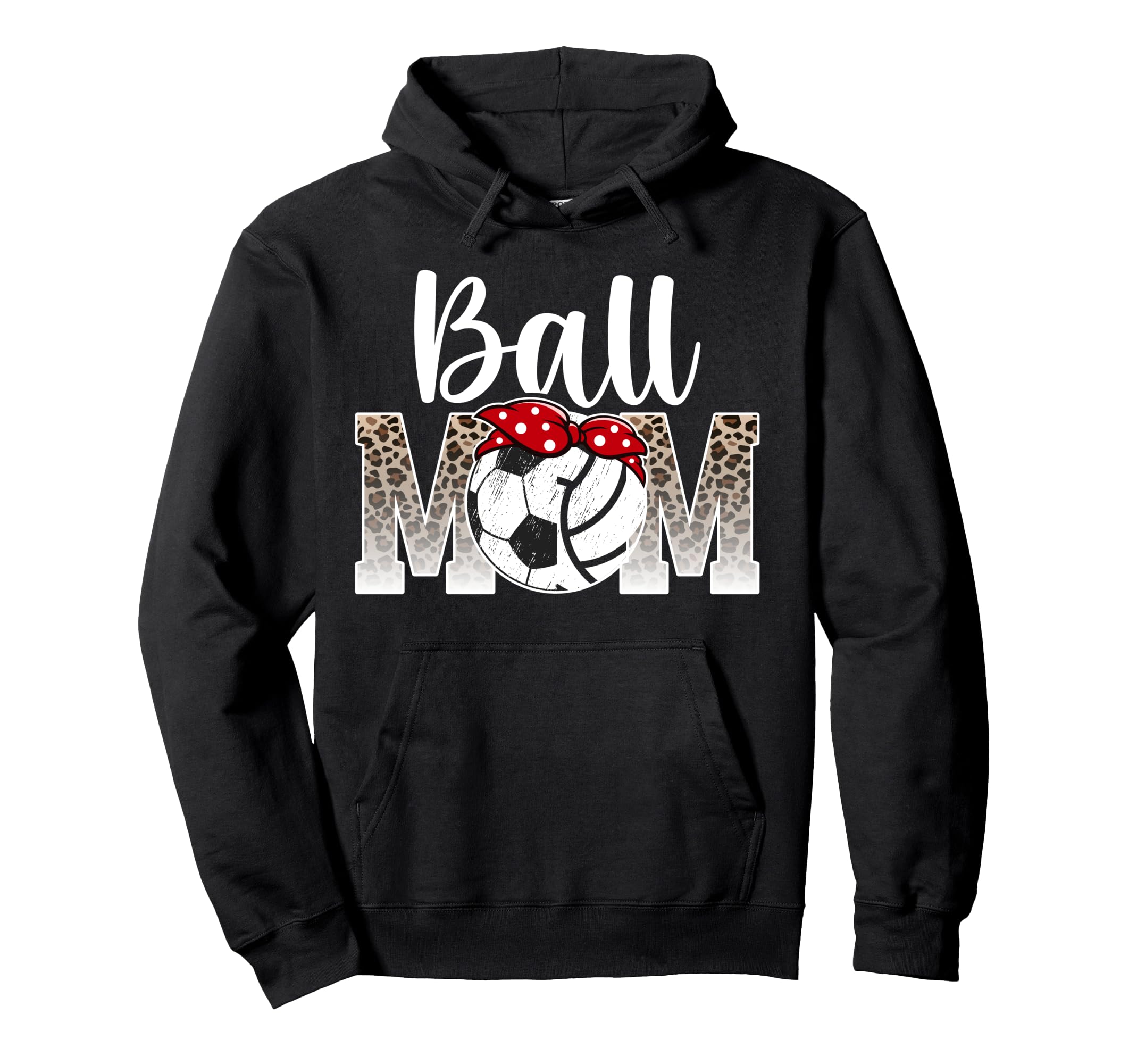 Ball Mom Soccer Volleyball Mom Volleyball Hoodie - Minimalist Print Unisex