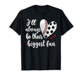 Huge Fan Soccer Baseball Player Mama T-Shirt - Casual Everyday Wear Unisex
