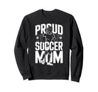 Proud Soccer Mom Sunset Vibes Sweatshirt - Fun Novelty Design for Adults