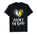 Aunt Both Baseball Softball Aunt Mothers T-Shirt - Unique Graphic Unisex
