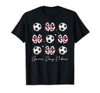 Game Day Vibes Soccer Game Day Soccer T-Shirt - Trendy Graphic Unisex