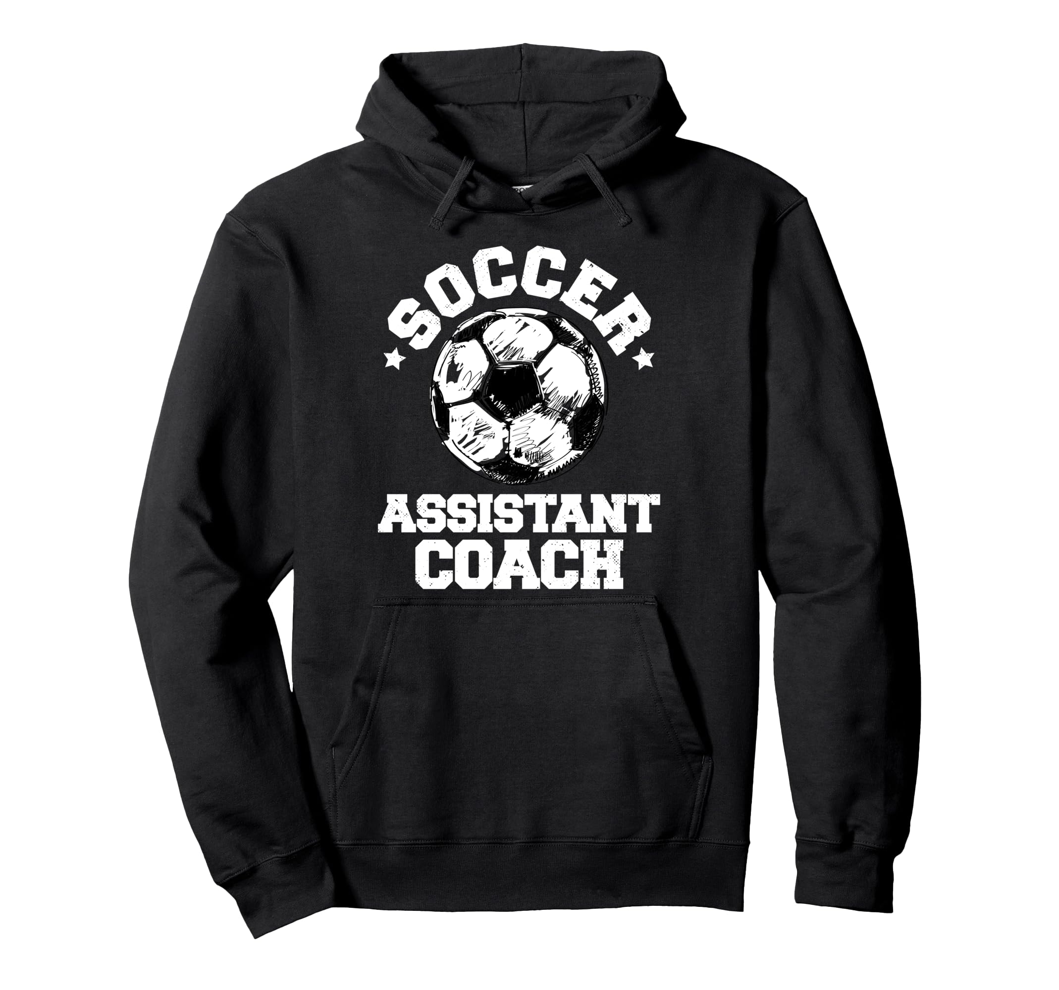 Soccer Assistant Coach Soccer Ball Hoodie - Custom Art Print for Adults