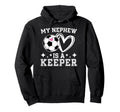 Proud Soccer Keeper Aunt Soccer Goalie Hoodie - Novelty Apparel for Adults