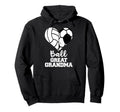 Ball Great Grandma Heart Funny Soccer Hoodie - Novelty Apparel Unisex