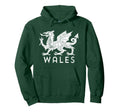 Distressed Rugby Welsh Cymru Flag Wales Hoodie - Custom Art Print Unisex