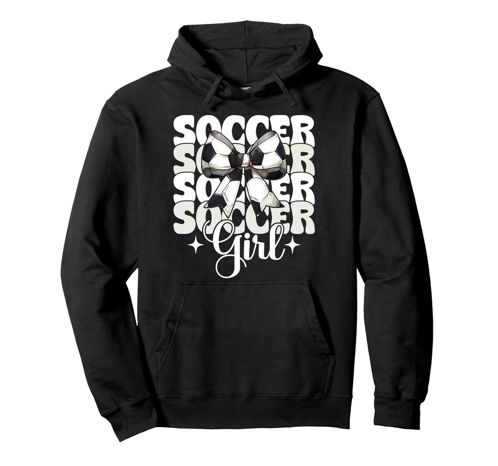 Womens Coquette Bow Ribbon Soccer Sweatshirt - Custom Art Print Men Women