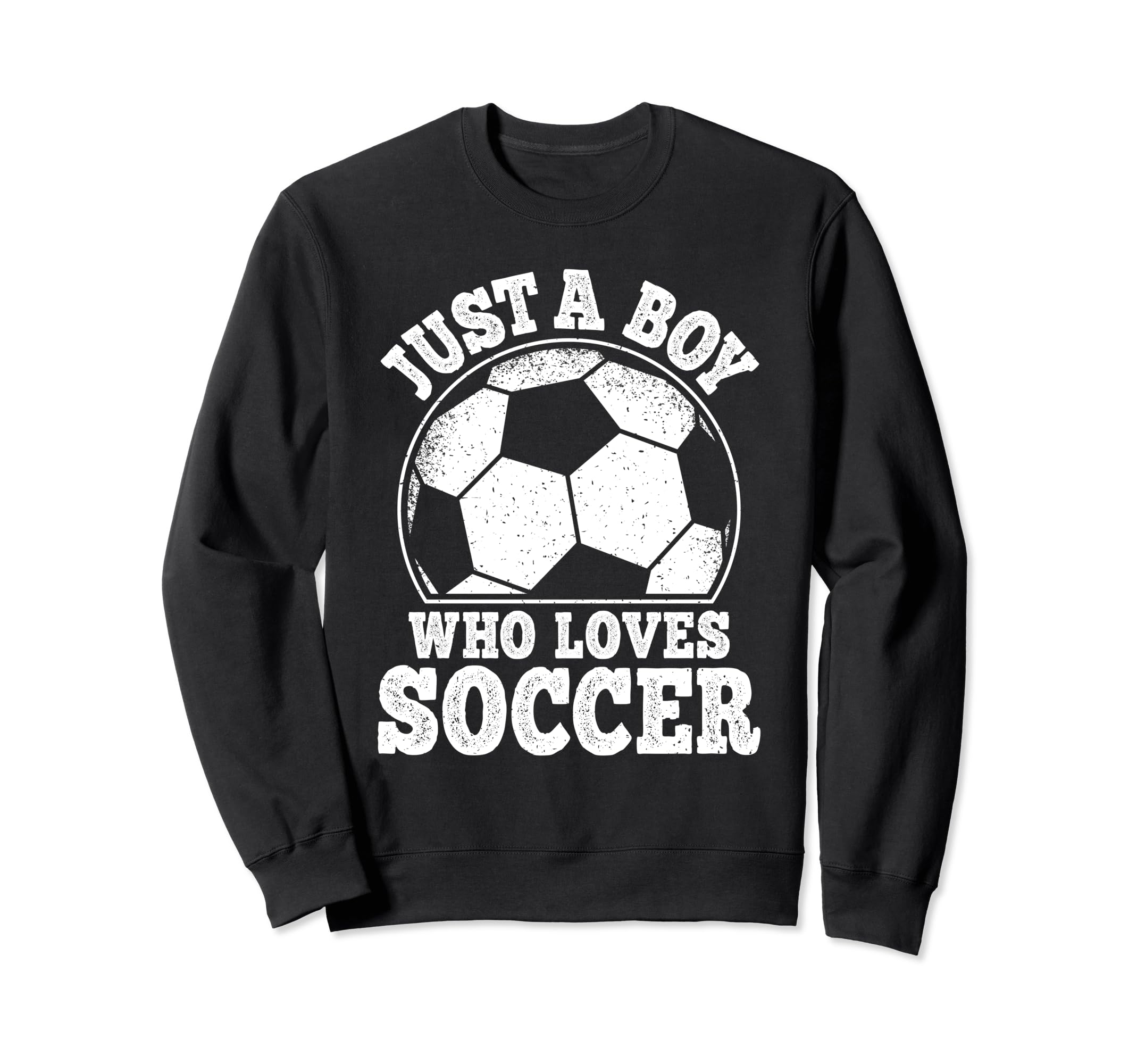 Just Who Loves Soccer Funny Soccer Sweatshirt - Trendy Graphic Unisex