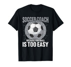 Coaching Soccer Dad Coach Soccer Coach T-Shirt - Custom Art Print Men Women