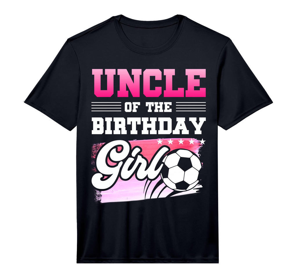 Mens Uncle Birthday Soccer Players T-Shirt - Fun Novelty Design Unisex