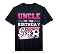 Mens Uncle Birthday Soccer Players T-Shirt - Fun Novelty Design Unisex