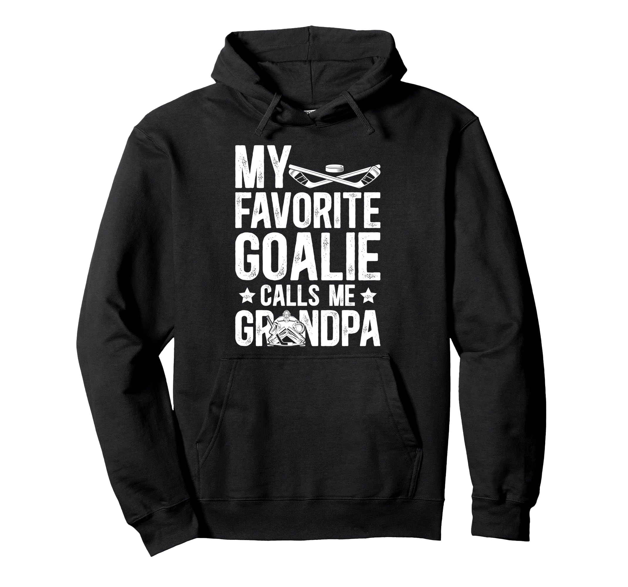 Proud Ice Hockey Goalie Grandpa Hoodie - Aesthetic Graphic Men Women