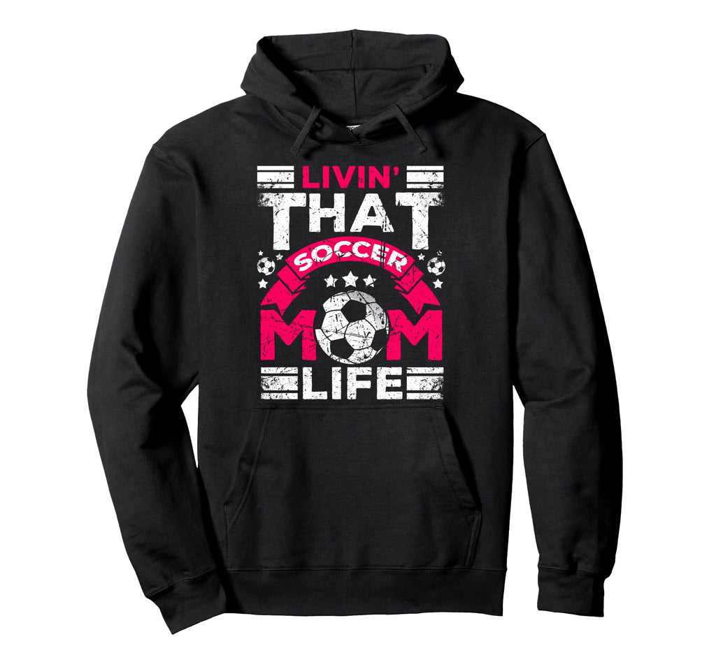 Livin That Soccer Mom Life Passion Hoodie - Minimalist Print for Adults