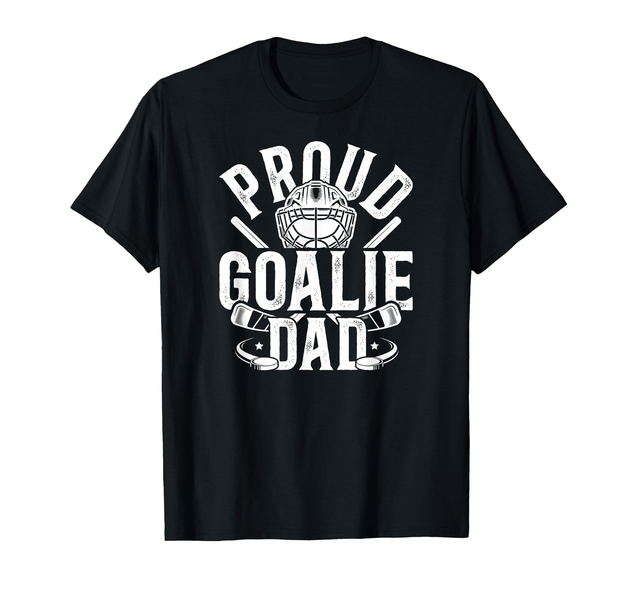 Proud Hockey Goalie Dad Hockey Goalkeeper T-Shirt - Graphic Print Unisex