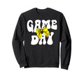 Groovy Softball Game Day Bow Sweatshirt - Casual Everyday Wear Men Women