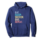 Soccer Player Funny Dog Soccer Ball Hoodie - Casual Everyday Wear Unisex