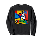 Soccer Player Colorful Soccer Lovers Fan Sweatshirt - Trendy Graphic Unisex