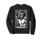 Funny Soccer Mom Skeleton Tarot Sweatshirt - Minimalist Print Men Women