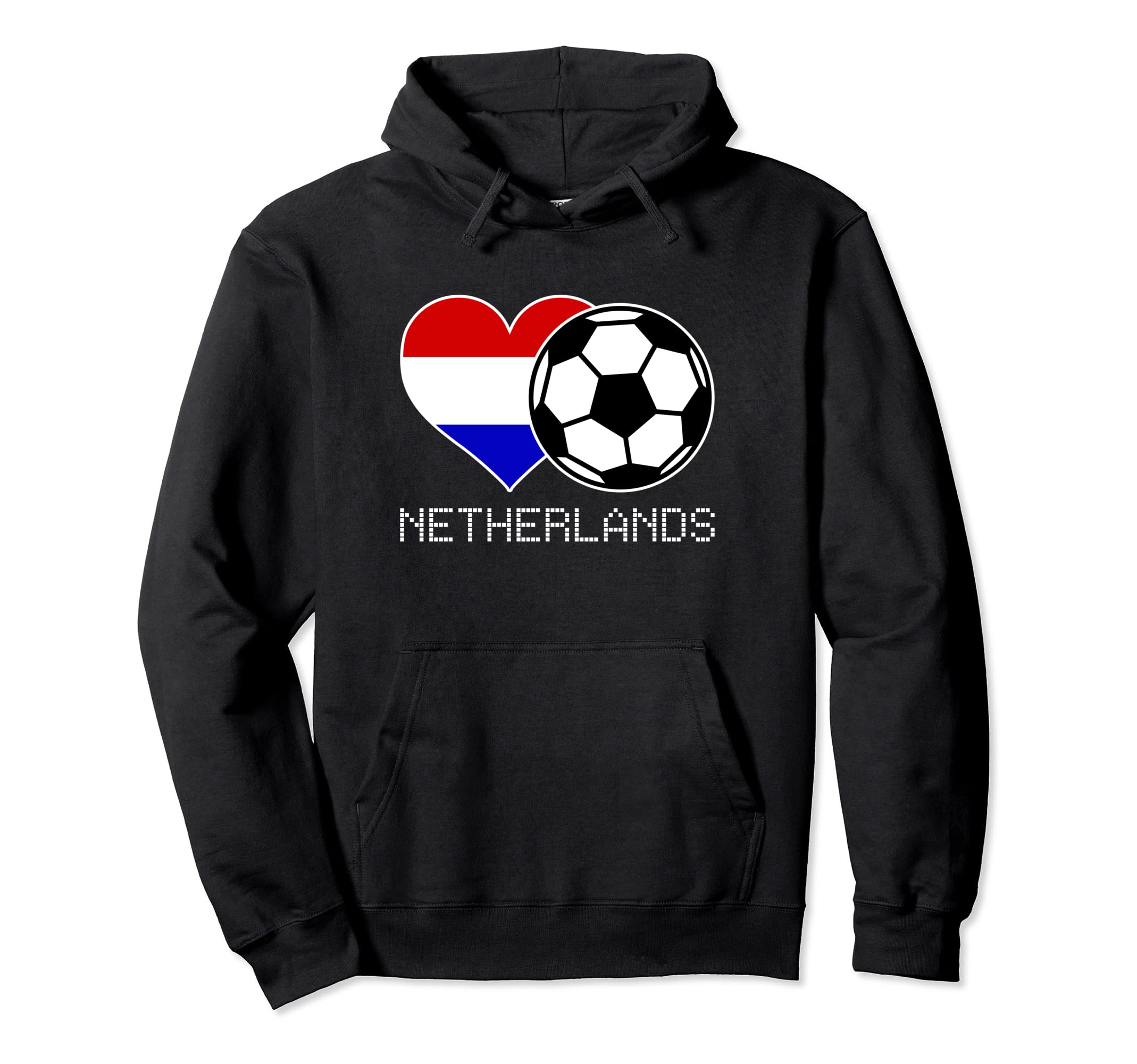 Netherlands Soccer Dutch Flag Love Hoodie - Minimalist Print Unisex