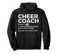 Funny Cheer Coach Definition Best Coach Hoodie - Fun Novelty Design Unisex