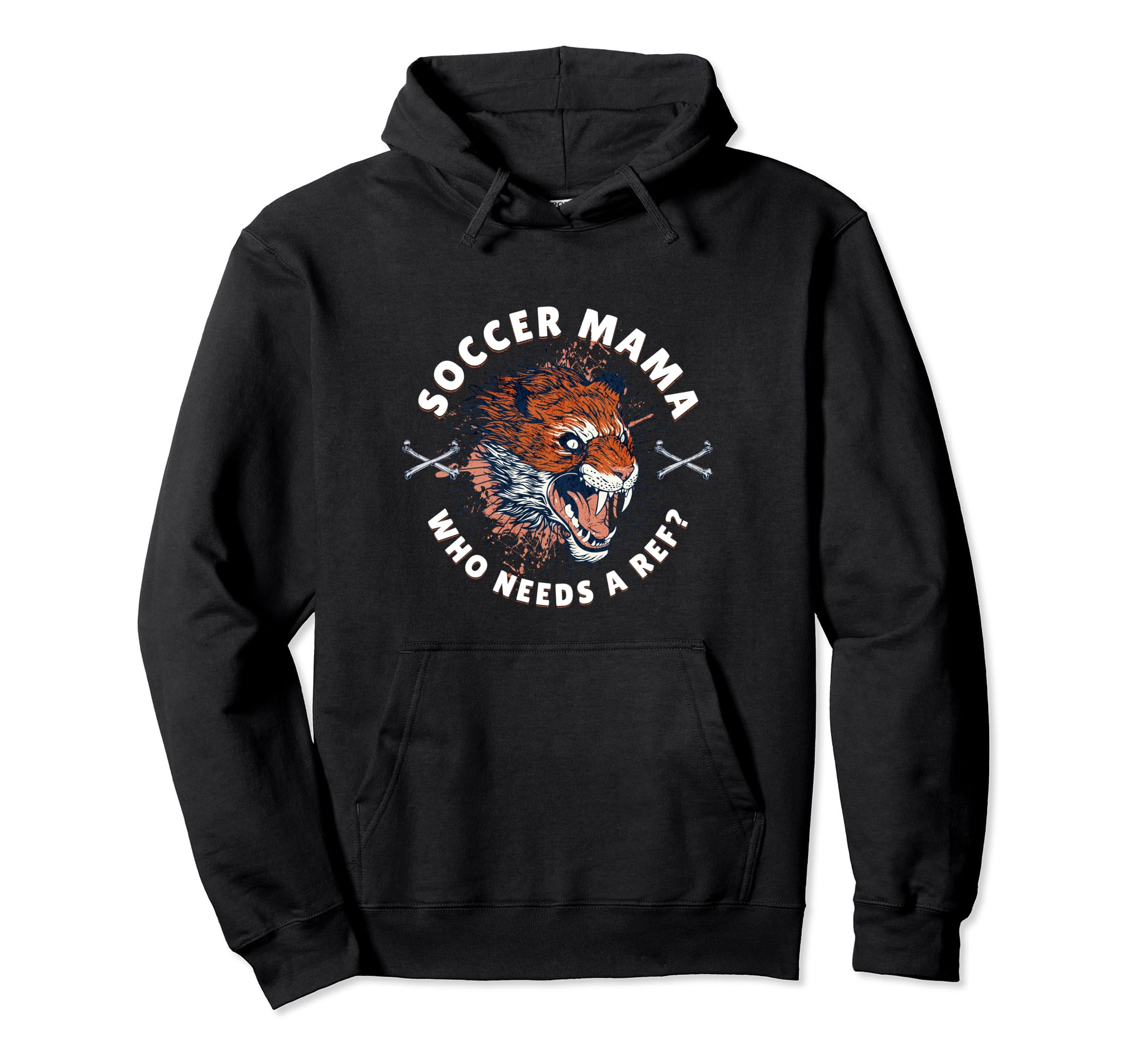 Soccer Mom Yelling Ref Voice Funny Hoodie - Unique Graphic for Adults