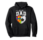 Ball Dad Papa Father Autism Awareness Hoodie - Unique Graphic Men Women