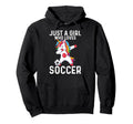 Funny Who Loves Soccer Hoodie - Novelty Apparel for Adults