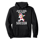 Funny Who Loves Soccer Hoodie - Novelty Apparel for Adults