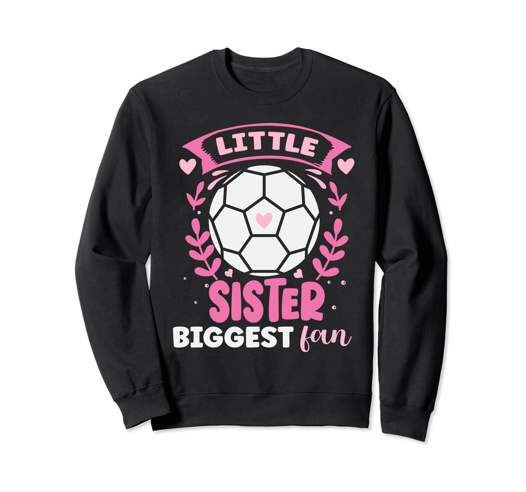 Soccer Biggest Fan Soccer Player Little Sweatshirt - Unique Graphic Unisex