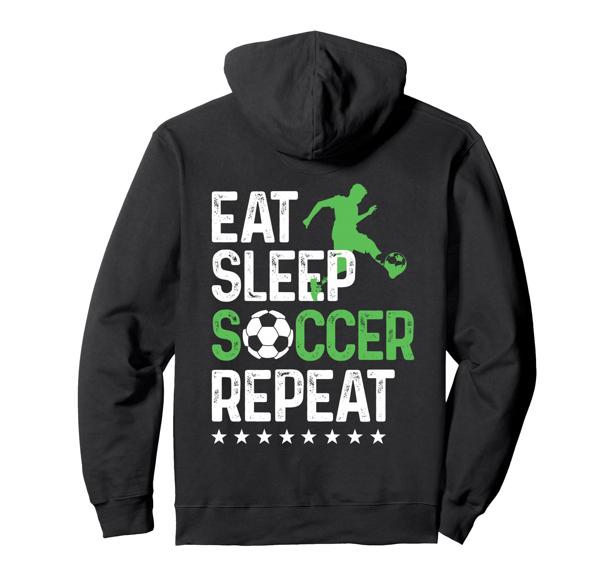 Eat Sleep Soccer Repeat Sport Player Hoodie - Minimalist Print Unisex