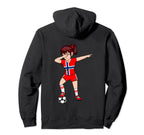 Dabbing Soccer Norway Jersey Hoodie - Streetwear Style for Adults