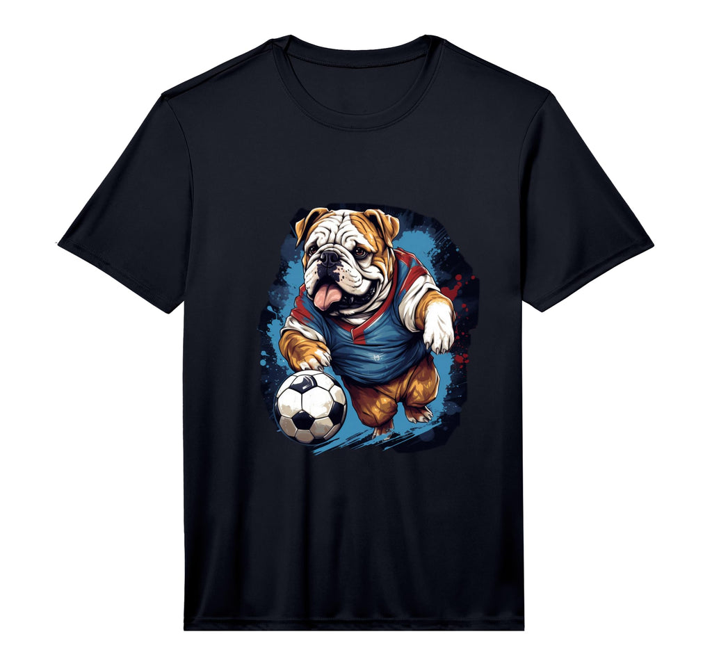 English Bulldog Soccer English Bulldog T-Shirt - Trendy Graphic Men Women