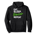 Eat Sleep Soccer Repeat Eat Sleep Hoodie - Aesthetic Graphic Men Women