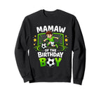 Mamaw Birthday Soccer Ball Funny Sweatshirt - Novelty Apparel for Adults