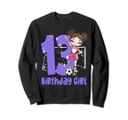 13Th Birthday Soccer Ball Net Sweatshirt - Custom Art Print Men Women