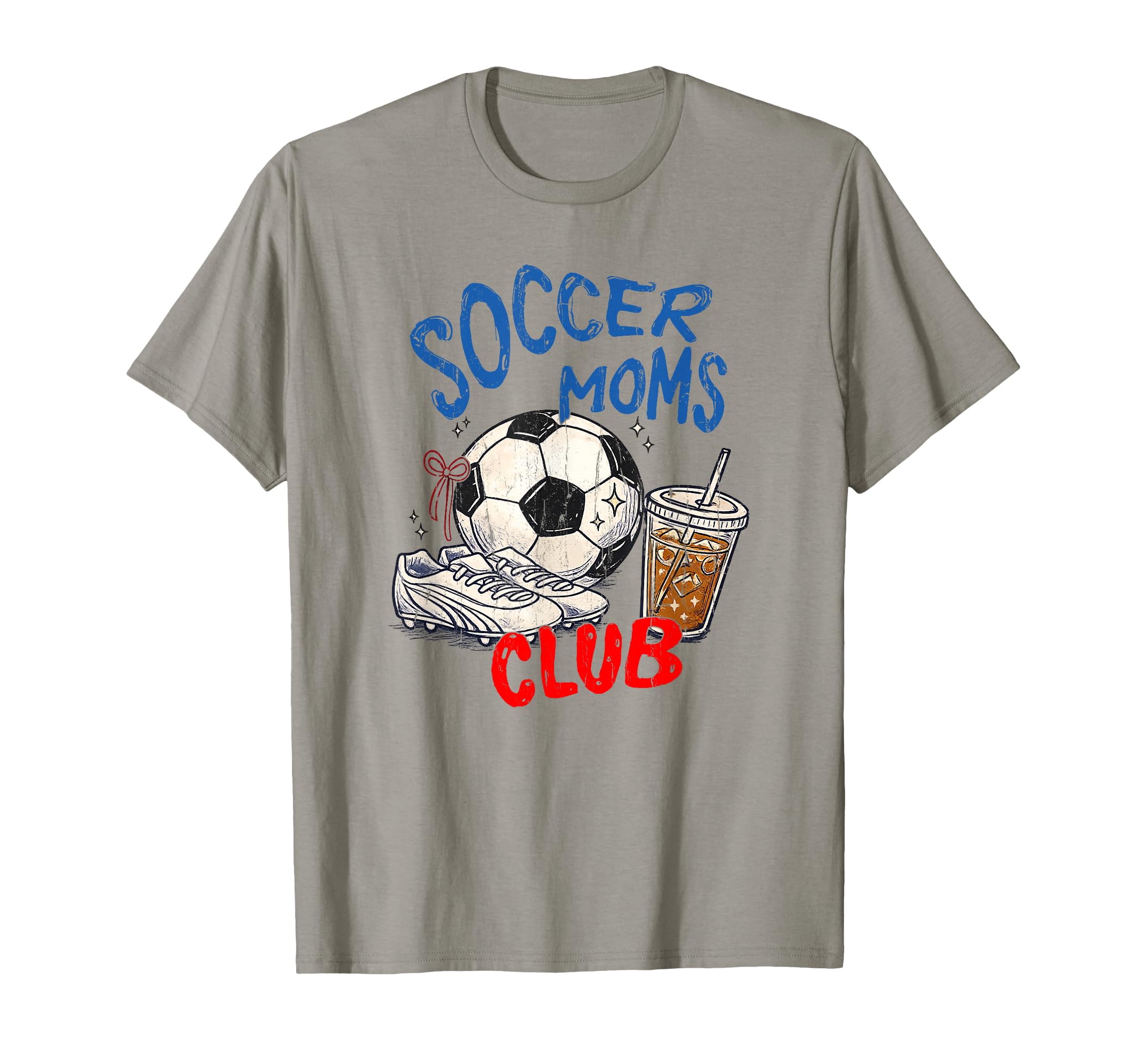 Soccer Moms Club Soccer Mom Mothers Day T-Shirt - Trendy Graphic for Adults