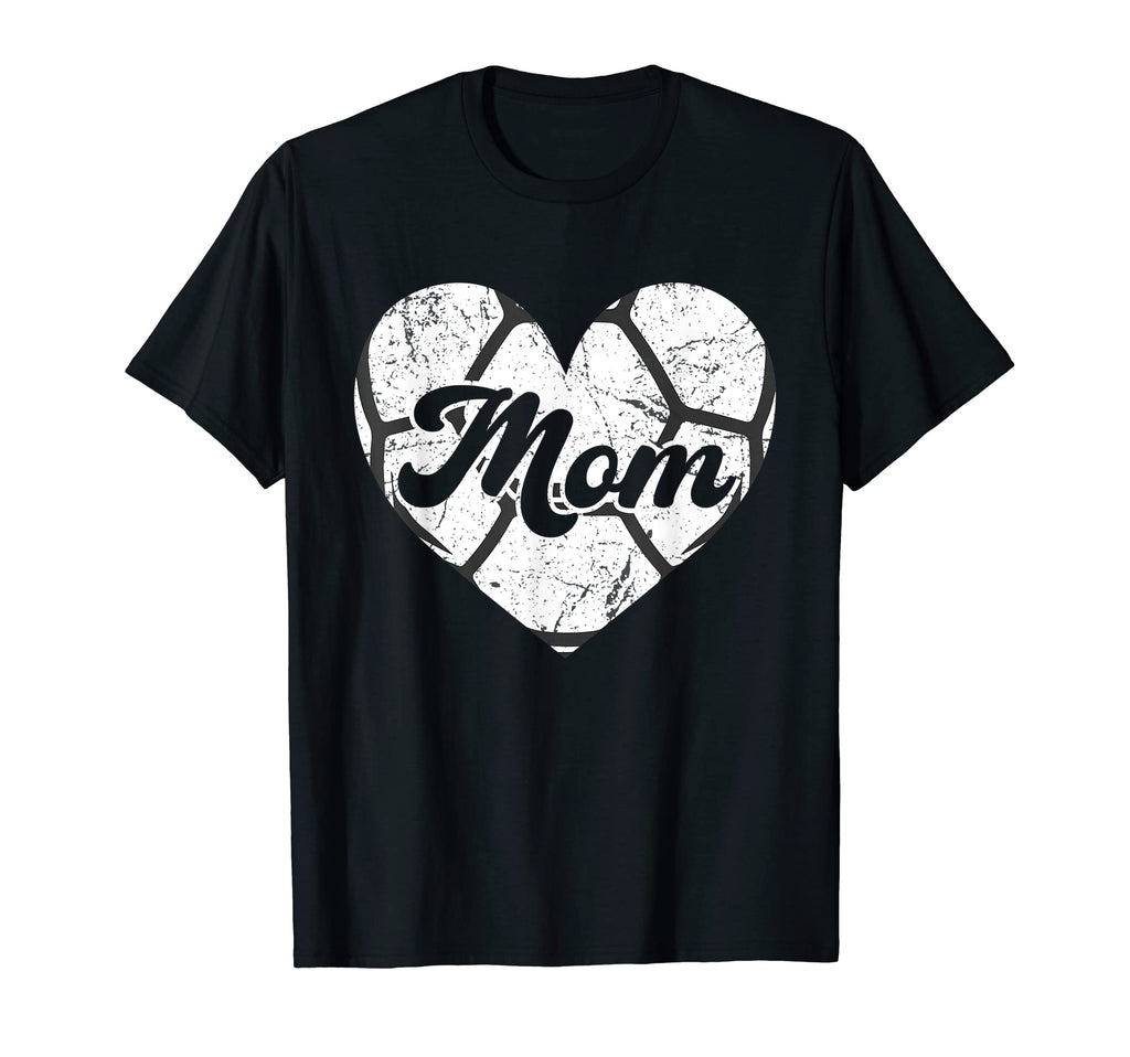 Mothers Day Distressed Heart Soccer Mom T-Shirt - Trendy Graphic Men Women