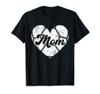 Mothers Day Distressed Heart Soccer Mom T-Shirt - Trendy Graphic Men Women