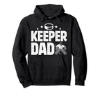 Ice Hockey Keeper Dad Hockey Goalkeeper Hoodie - Graphic Print Men Women