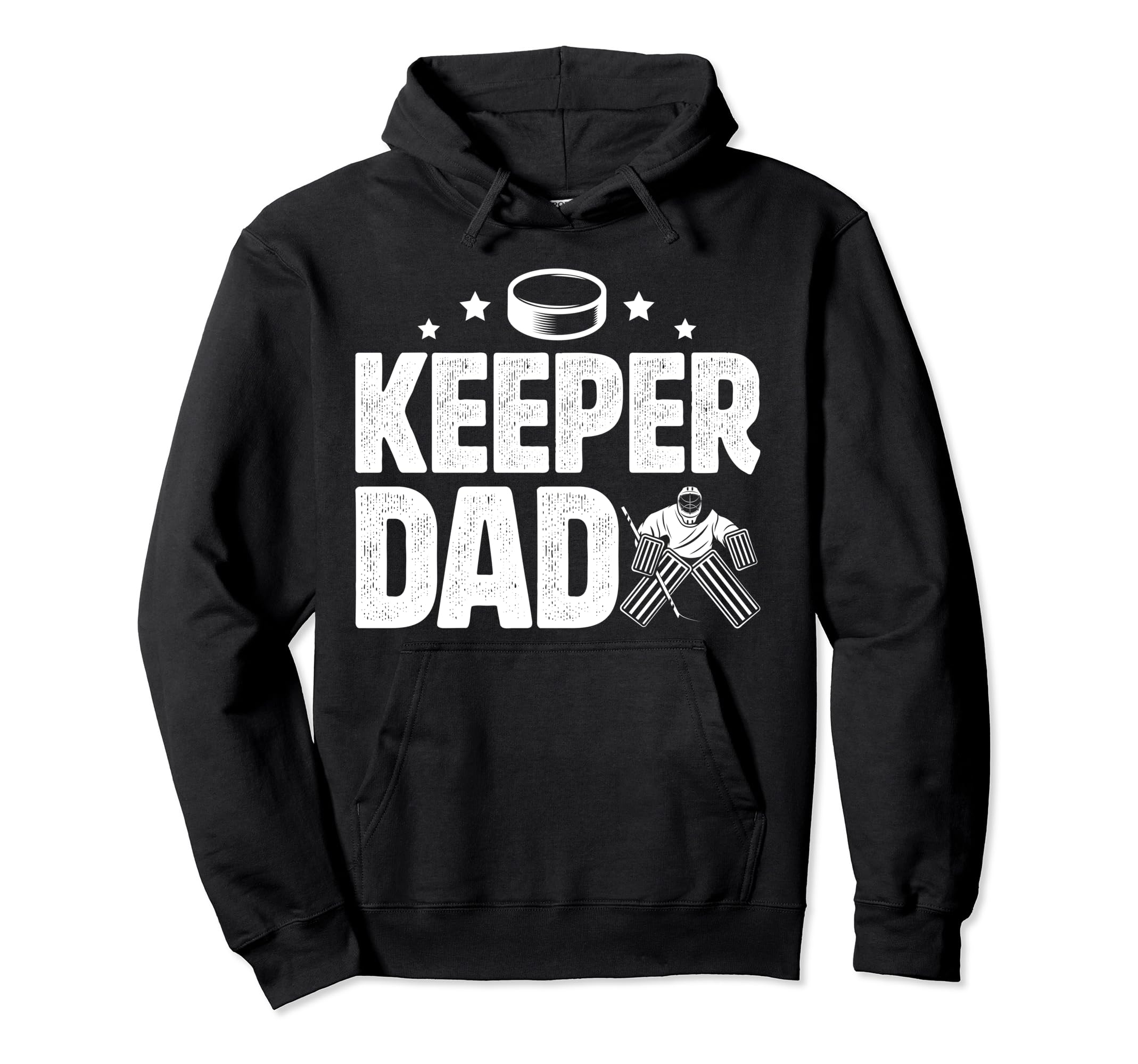 Ice Hockey Keeper Dad Hockey Goalkeeper Hoodie - Graphic Print Men Women