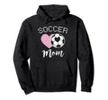 Soccer Mom Love Heart Mama Mommy Mother Hoodie - Minimalist Print Unisex