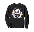 Soccer Player Panda Kicking Soccer Sweatshirt - Custom Art Print Unisex