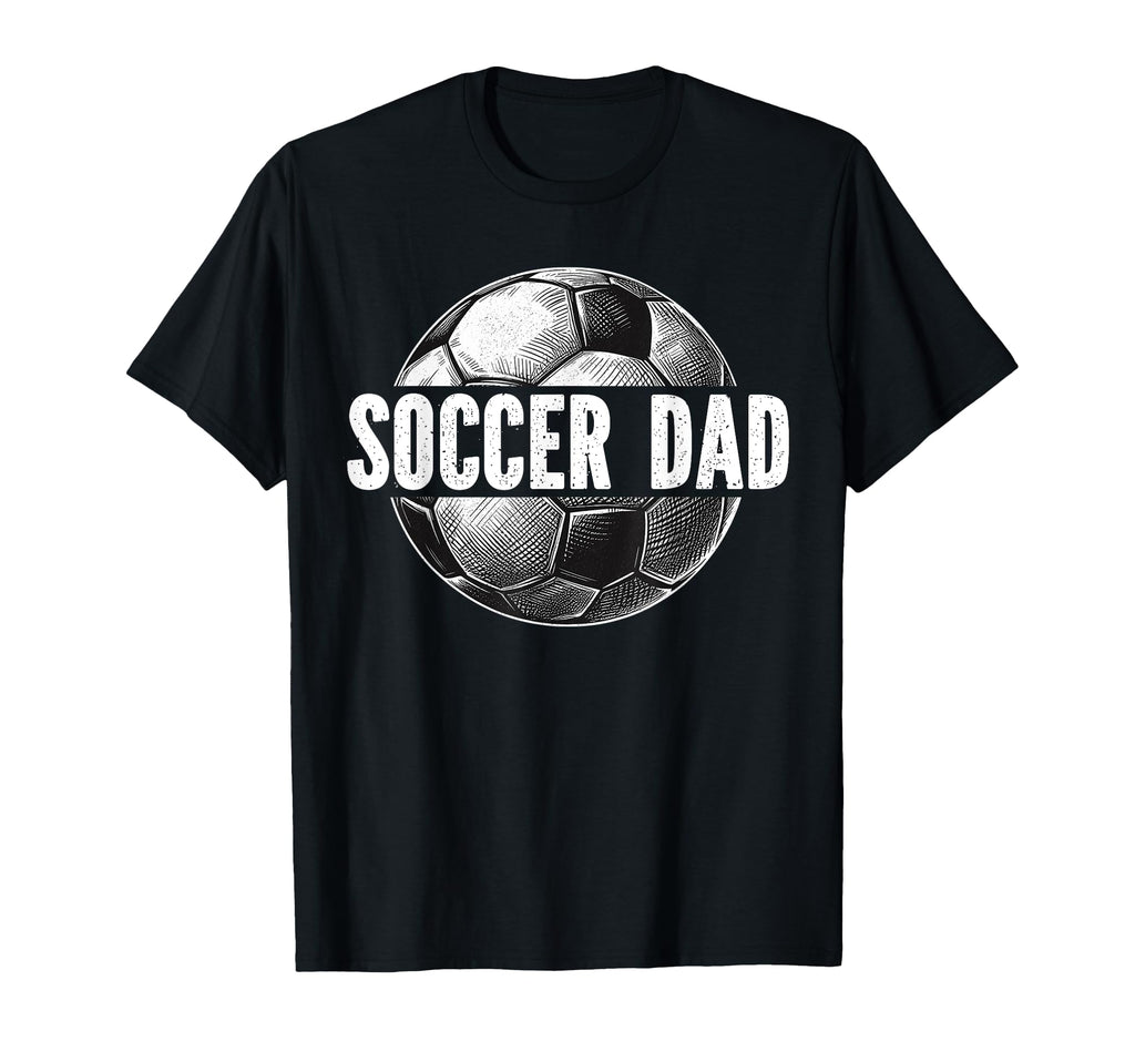Soccer Dad Fatherhood Papa Soccer T-Shirt - Trendy Graphic for Adults
