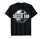 Soccer Dad Fatherhood Papa Soccer T-Shirt - Trendy Graphic for Adults